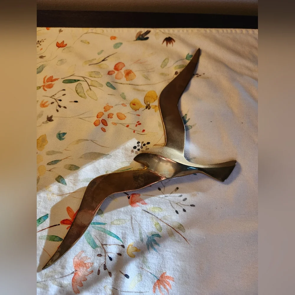 Set of 3 Solid Brass Seagulls - Picture 5 of 5